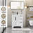 30" Single Bathroom Vanity Cabinet Base Only, Sink Top Not Included-122876564-122876565