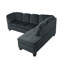 SOFA, canapé modulaire en L en polyester