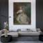 «A Lady with a Book» par Bartholomew Dandridge - Art mural sur toile tendue avec châssis-1260886637