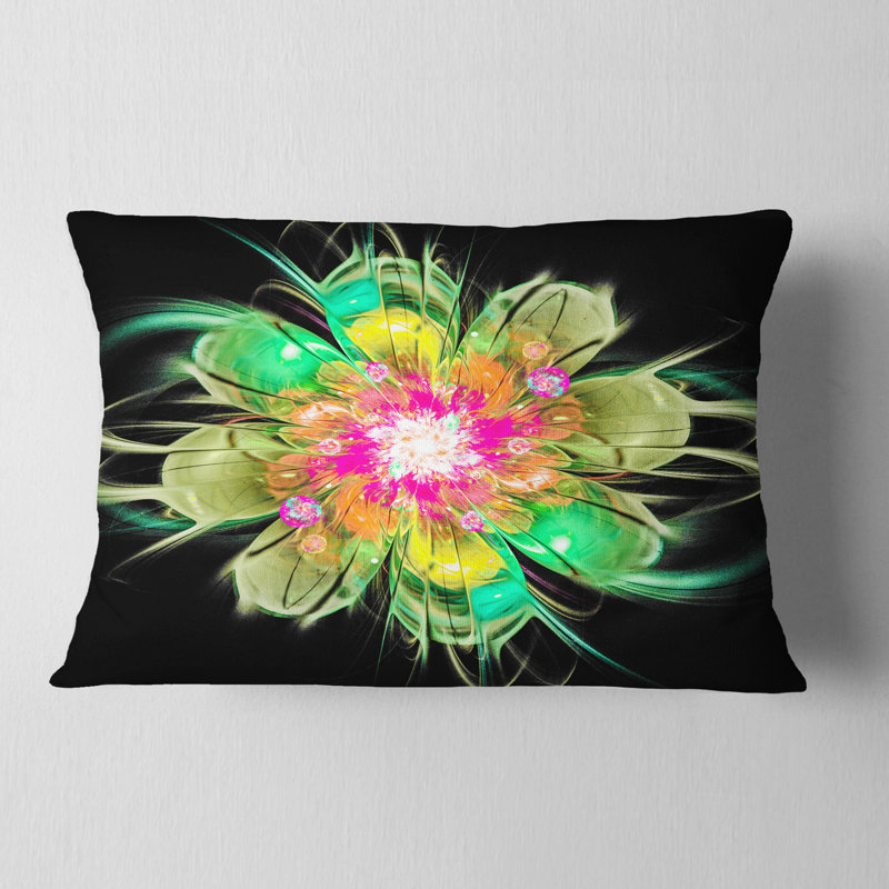 Coussin lombaire floral à motif floral idéal