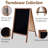 Double Side Wood A-Frame Chalkboard Sign Menu Display for Restaurant Business or Wedding-77943512