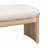 Sandy Rubberwood Bench With Soft Cushion Seat