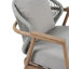 Fauteuil club en corde Orla, résistant aux intempéries et élégant, parfait pour une utilisation toute l'année dans n'importe quelle cour