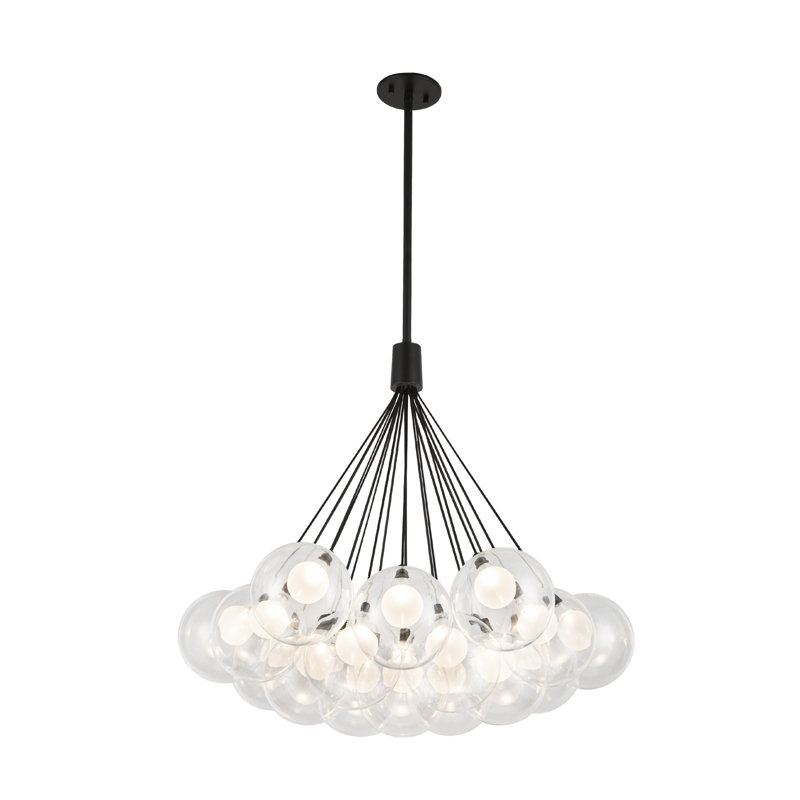 Lustre à DEL Bolla, Noir, 19, H 29 po x l 28 po x P 28 po