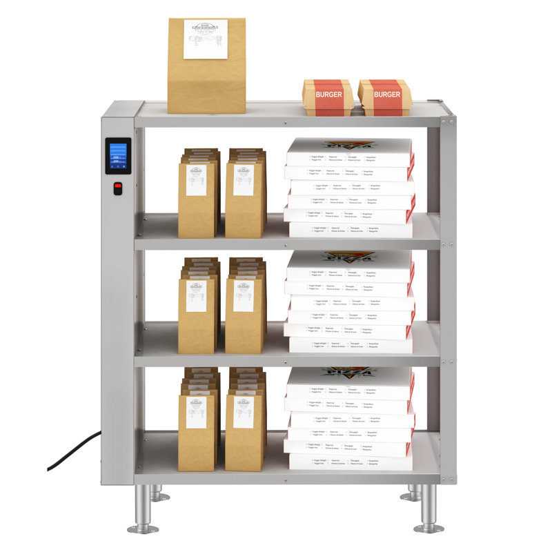 Four-Shelve Commercial Take Out Warmer Cabinet with Touch Screen in Stainless-Steel, UL and NSF Listed (KM-WSC-T4)