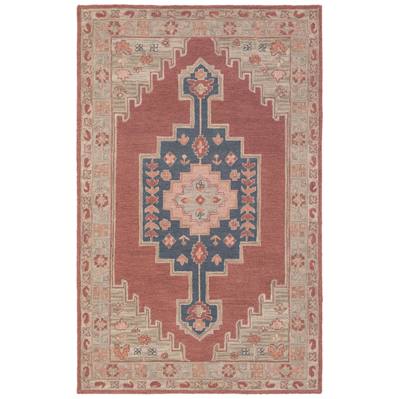 Tapis rectangulaire en laine Millian, Rectangle 7 pi 9 po x 9 pi 9 po