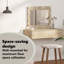 Glass Medium Mirror Vanity Table-1651553470