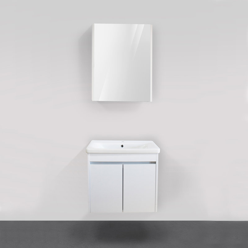 Ensemble de meuble-lavabo simple 24 po avec miroir Godofredo