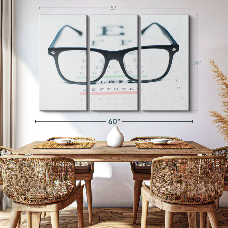 Alphabet, "Impression sur toile", H 36 po x l 57 po