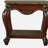 Honey oak side table with base