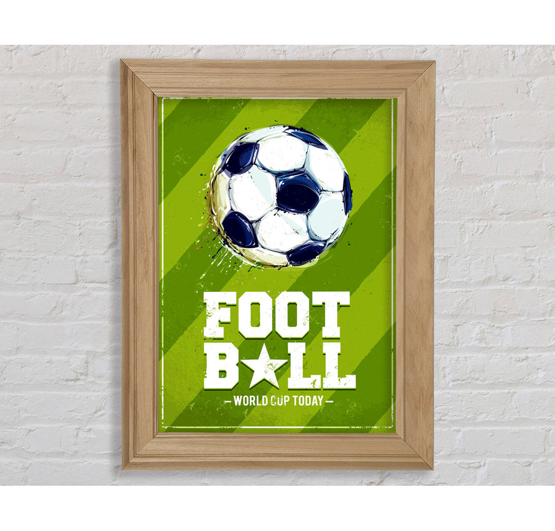 Football Madness Gerahmter Druck Wandkunst