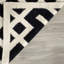 Tapis géométrique en laine et en coton tissé à la main et à plat Rodgers-794731429