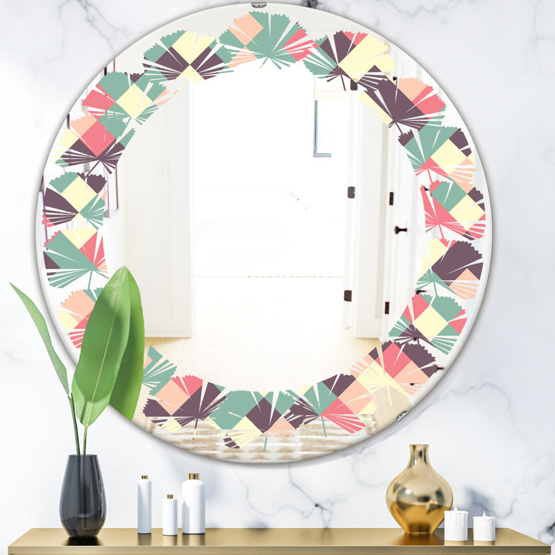 Miroir mural Leaves, H 31,5 po x l po