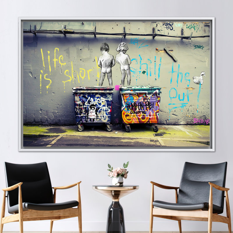 Print on Canvas, 25 cm H x 35 cm W, White Floater Framed