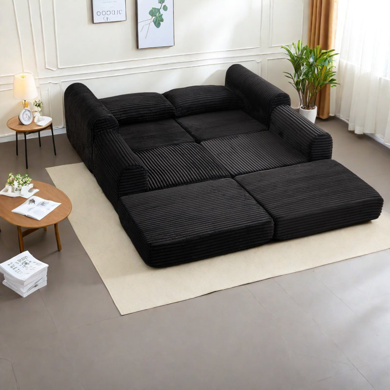 75.5 " Corduroy Sofa Bed
