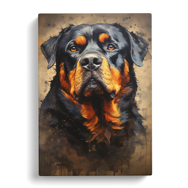 Rottweiler Informel No.2 - No Frame Print, 60cm H x 40cm W x 3cm D