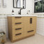 Meuble-lavabo autoportant avec tiroirs latéraux Carla-2065890035-2065889994