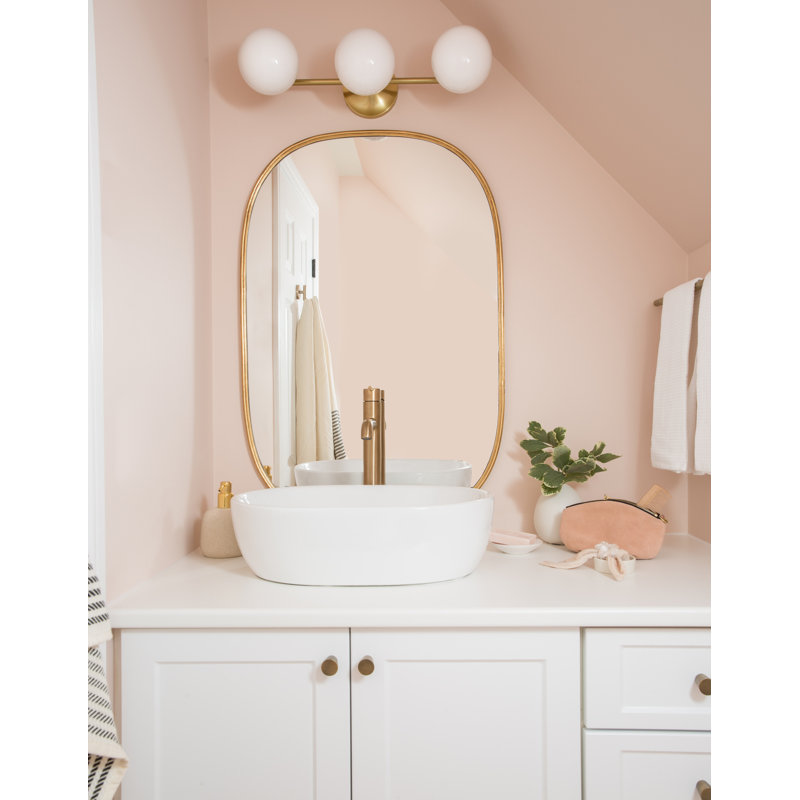 Fleming 3 Light Bath and Vanity, Aged Brass