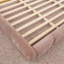 Très grande base de lit tapissier très grande taille en chenille, tête de lit épaisse courbée et pied de lit enveloppé, lit de plancher à profil bas, aucun sommier requis, assemblage facile-1476022221-1476022226