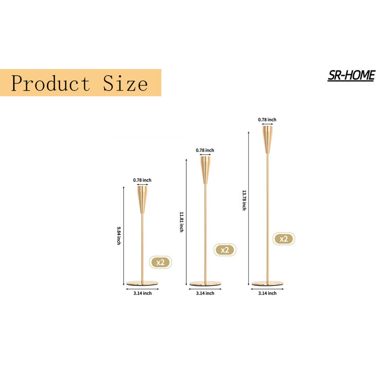 SR-HOME Metal Candlestick