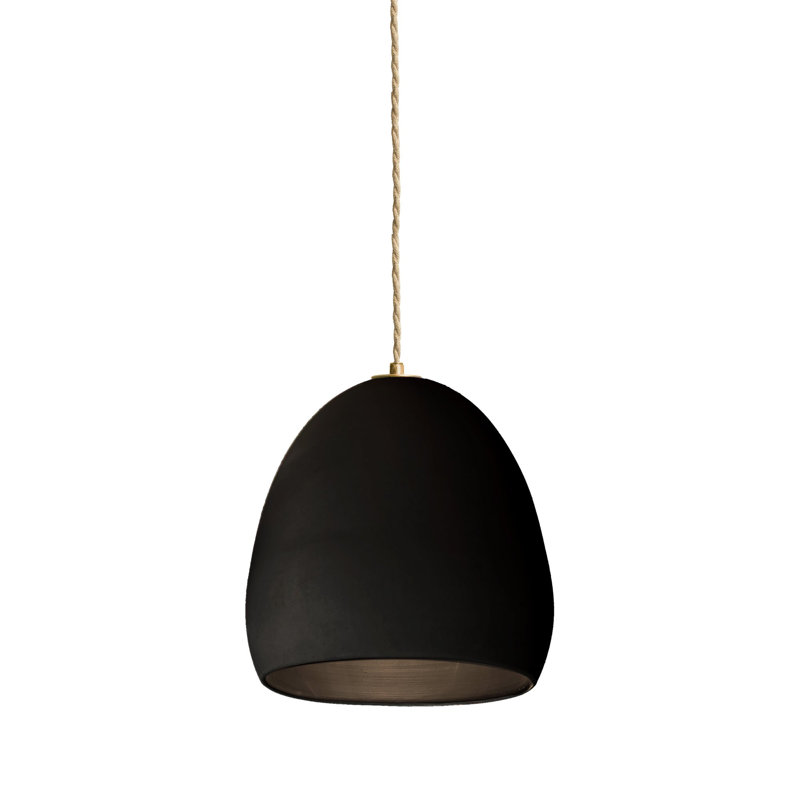 Lustre 8 lumières Clay, H 96 po x l 18 po x P 18 po, Noir mat, Bateau