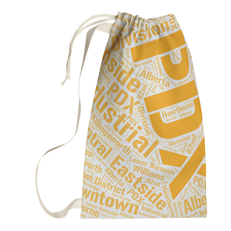 Laundry Hamper with Handles, Small (29" H x 18" W x 1.5" D), Orange, Portland