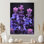 Art mural lilas mauve, lilas et jardin