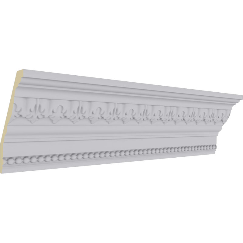 Nadia 94.5" White Polyurethane Crown Moulding