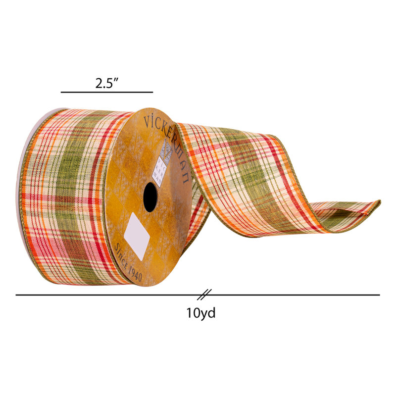 2.5'' Plaid Ribbon
