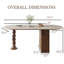 Table de salle à manger ovale