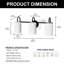 Guerriero 3-Light Bathroom Lighting