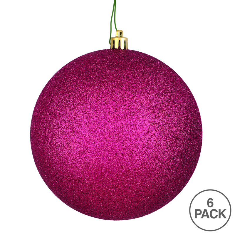 Ornement boule 4 po, Paillettes baie