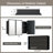 Chouchanik Recessed and Surface Framed 3 Door Medicine Cabinet with Mirror and Shelves-1141830025-1196920665