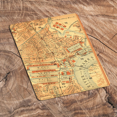 Handmade Map Wall Decor on Metal