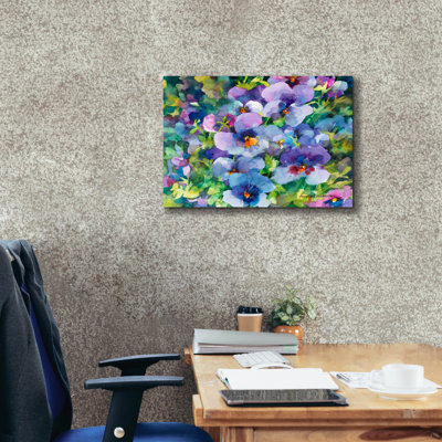 Art mural sur toile Winston Porter «Purple Posers» par Annelein Beukenkamp