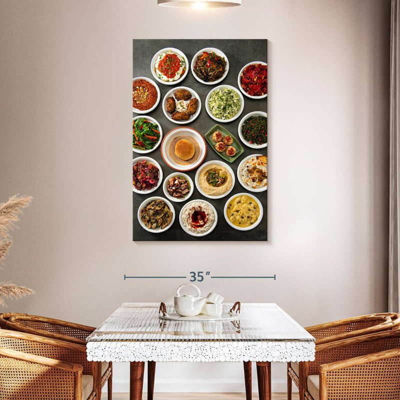 Yarlin Turkish Meze Spread, 48" H x 32" W