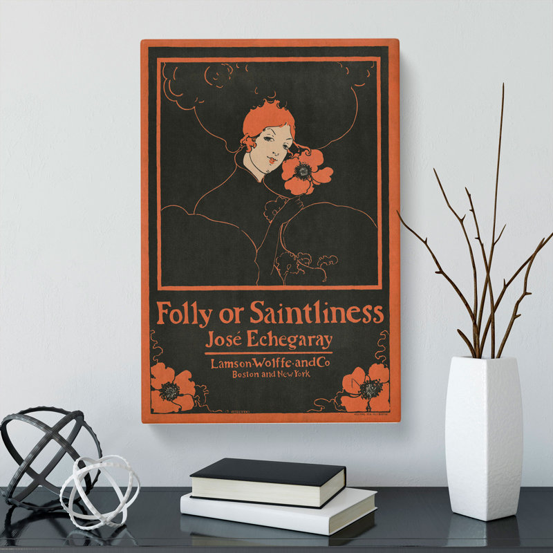 Folly Or Saintliness by Ethel Reed - Wrapped Canvas Painting, 50cm H x 35cm W x 3cm D