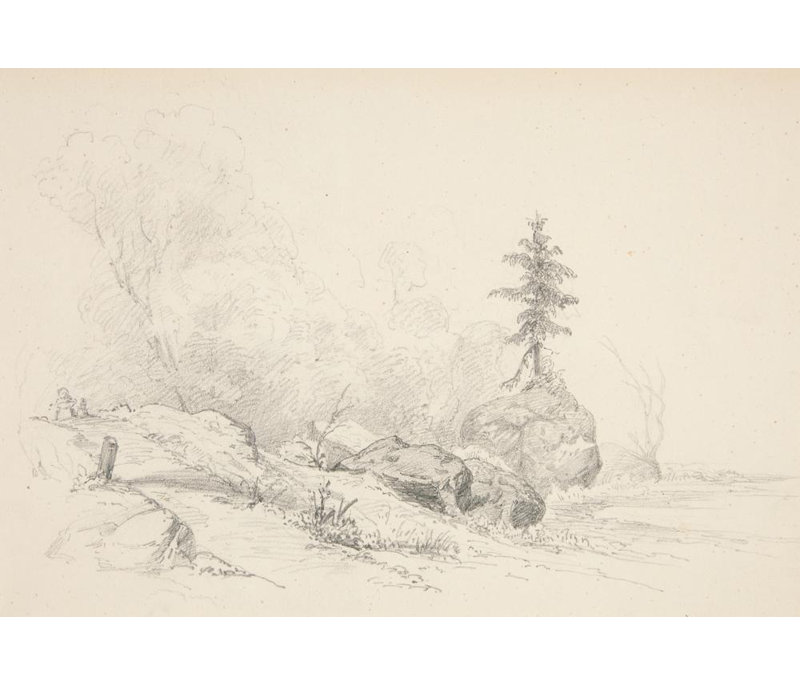 "Paysage" par John Singer Sargent - Art mural sur toile tendue avec châssis, H 18 po x l 14 po