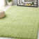 Assar Solid Color Handmade Tufted Polyester Area Rug in Lime