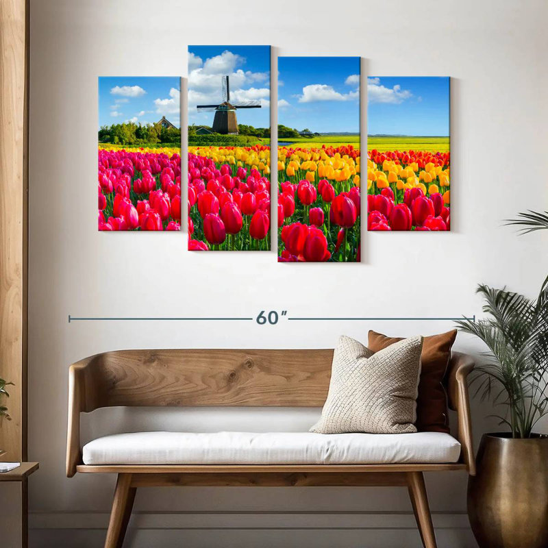 Alvord Holland Tulip Field, 32" H x 52" W