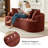 Boneless 86.2" Extended Plush Fabric Sofa-1192988932