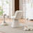 Upholstered  360° Swivel Barrel Accent Chair-1019233643