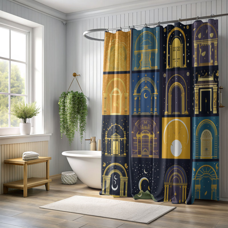 Rideau de douche Celestial Mystery - Premium, H 74 po x l 71 po