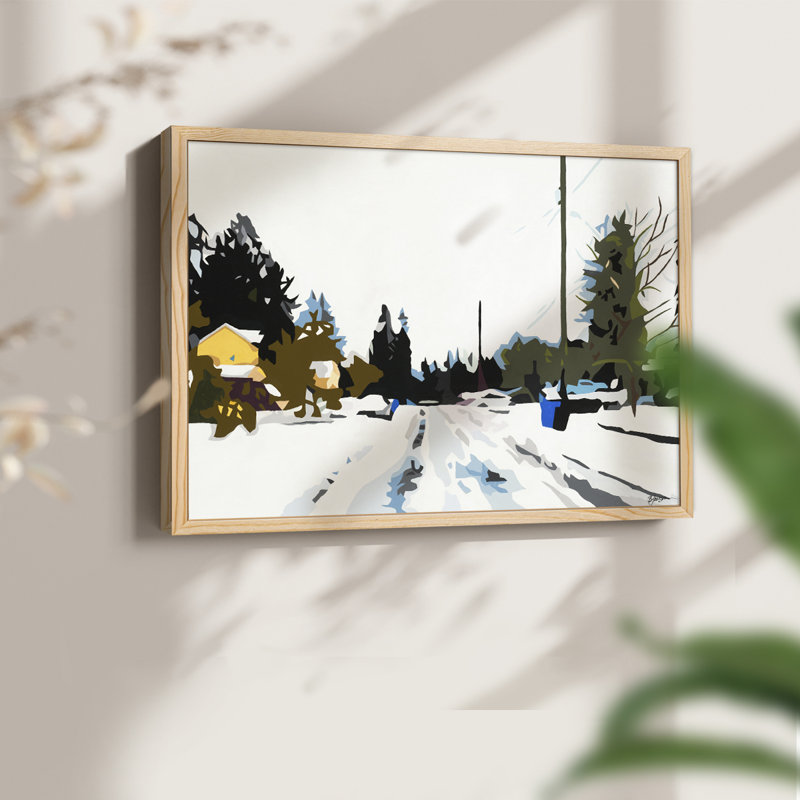 Winterhood -Framed Print - Restickable, 8" H x 10" W, Natural