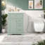 Meuble-lavabo compact avec lavabo, panneau de fibres à densité moyenne et bois de pin, conception moderne
