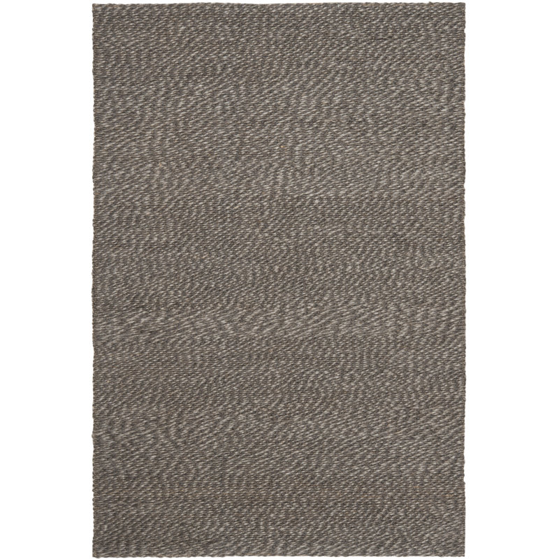Tapis noir / gris en jute / sisal, Rectangle 9 pi x 12 pi