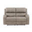 Causeuse inclinable en microfibre transitionnelle double 61,5 po Mazzone-111301162
