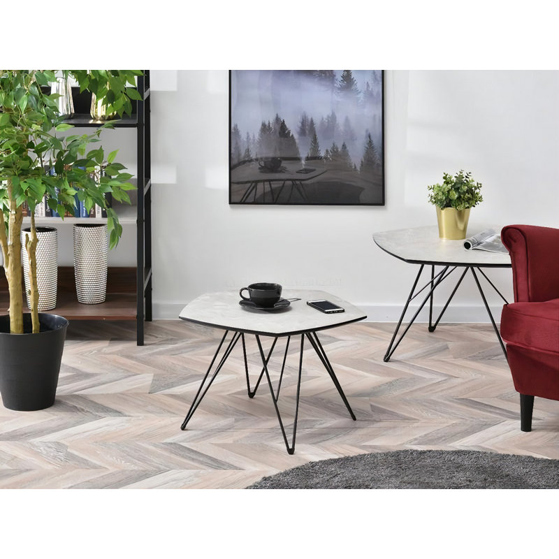 Ceja Four Leg Coffee Table, 39cm H x 57cm W x 56cm D