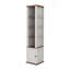 Armoire de rangement rotative à 360 ° avec miroir pleine longueur et plusieurs tablettes pour le vestibule du salon