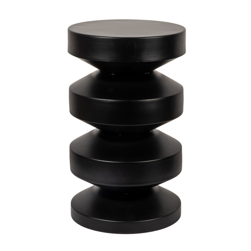 Metal Accordion Side Table, Black